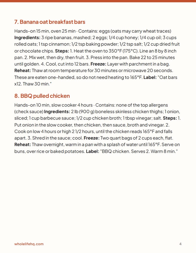 Page 4 of Freezer Meals for New Parents: 16 Make-Ahead Dishes