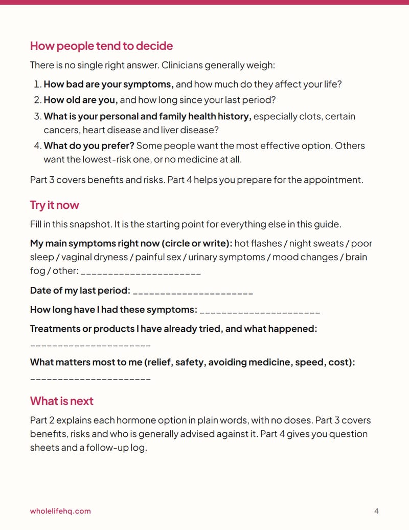 Page 4 of Menopause Hormone Therapy, Explained Plainly