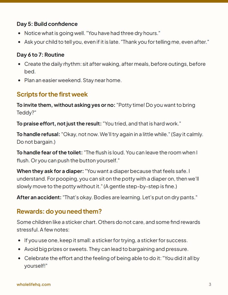 Page 3 of Potty Training Without the Pressure