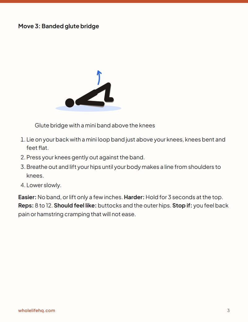 Page 3 of Resistance Bands at Home: A 6-Week Plan