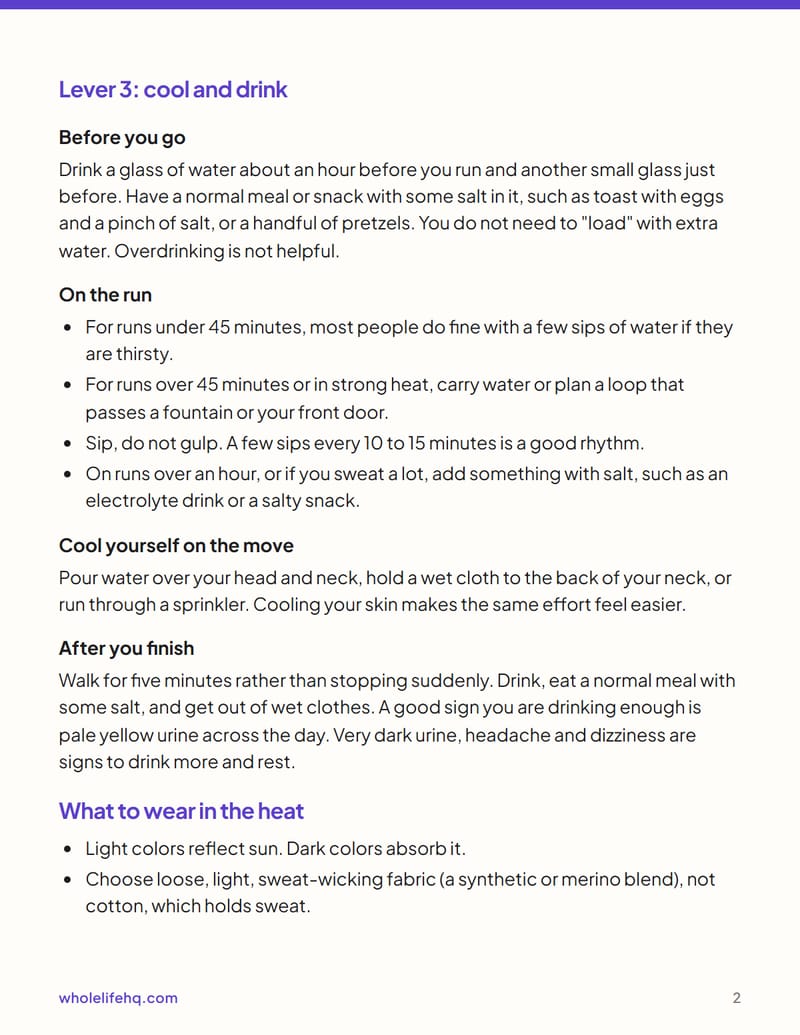 Page 2 of Running in the Heat and Cold: A Season Guide