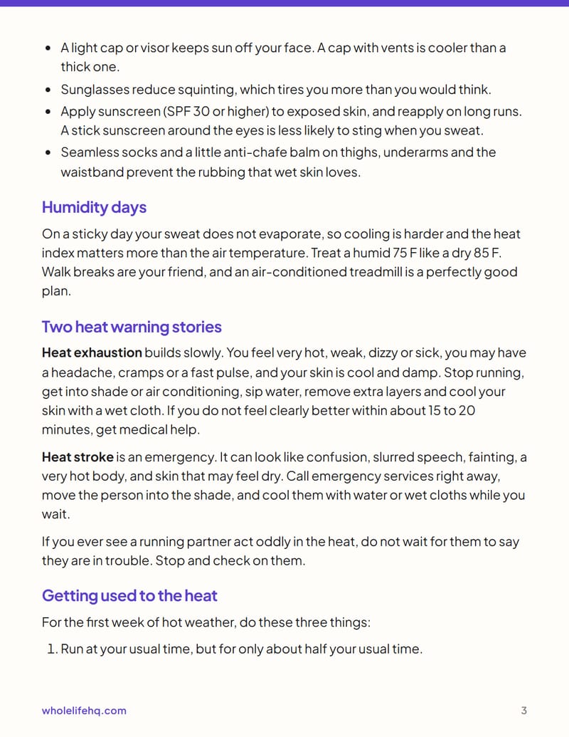 Page 3 of Running in the Heat and Cold: A Season Guide