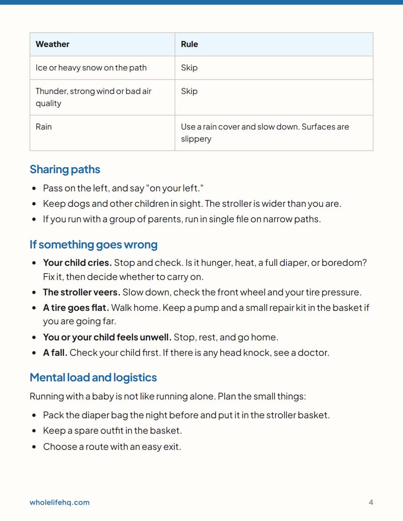 Page 4 of Running With a Stroller: A Parent's Plan