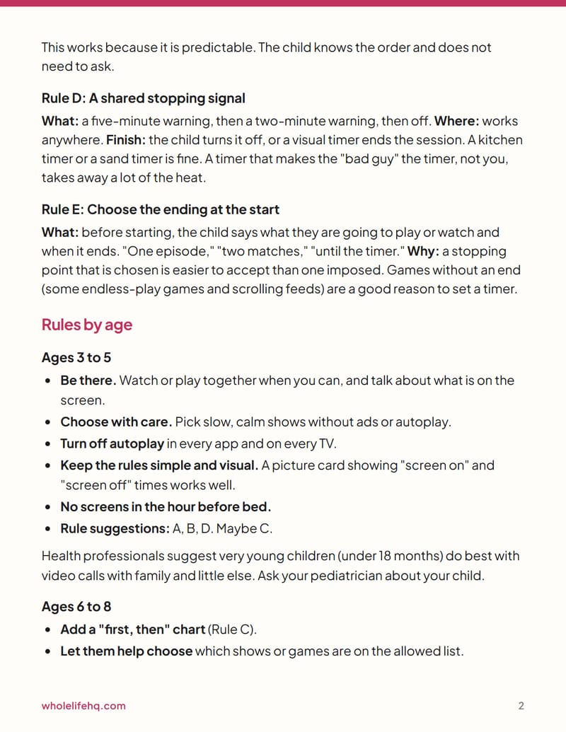 Page 2 of Screen-Time Rules a Family Can Actually Keep