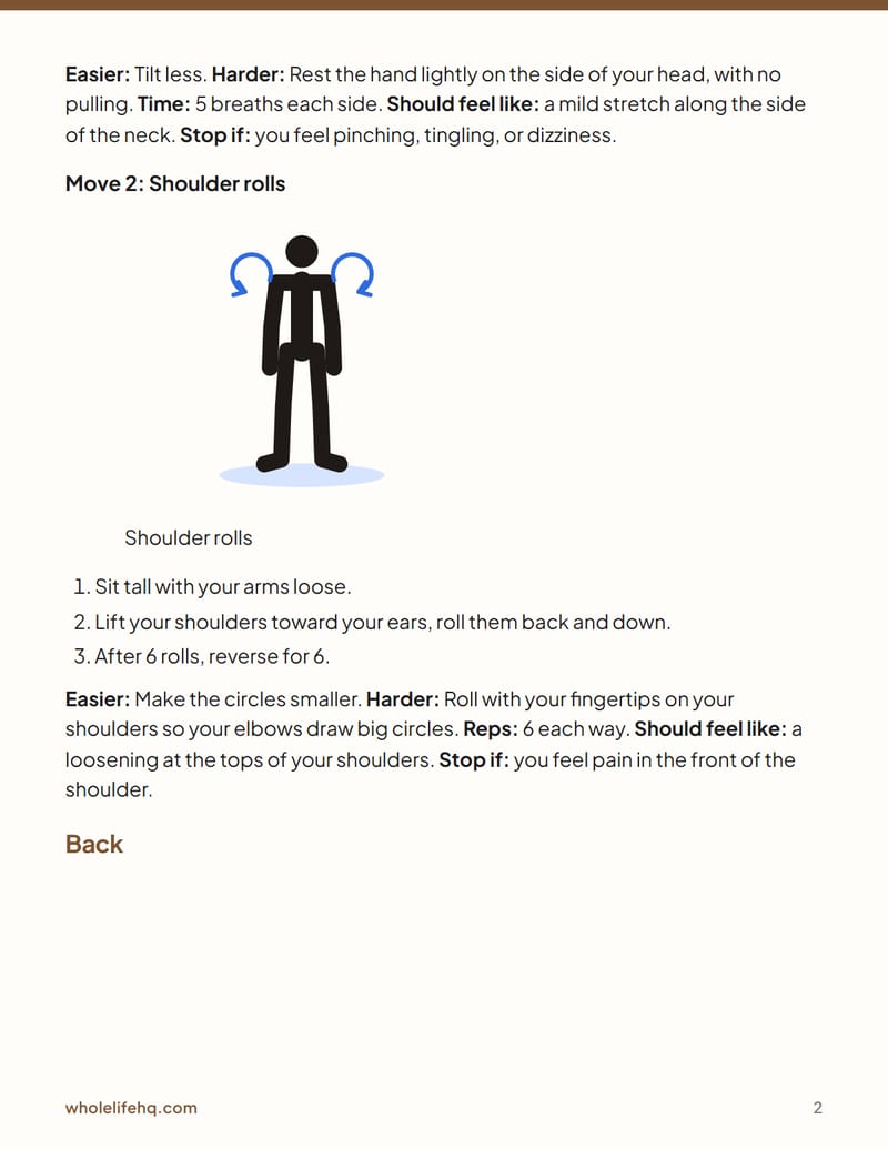 Page 2 of Stretching for Better Sleep: A 10-Minute Evening Routine