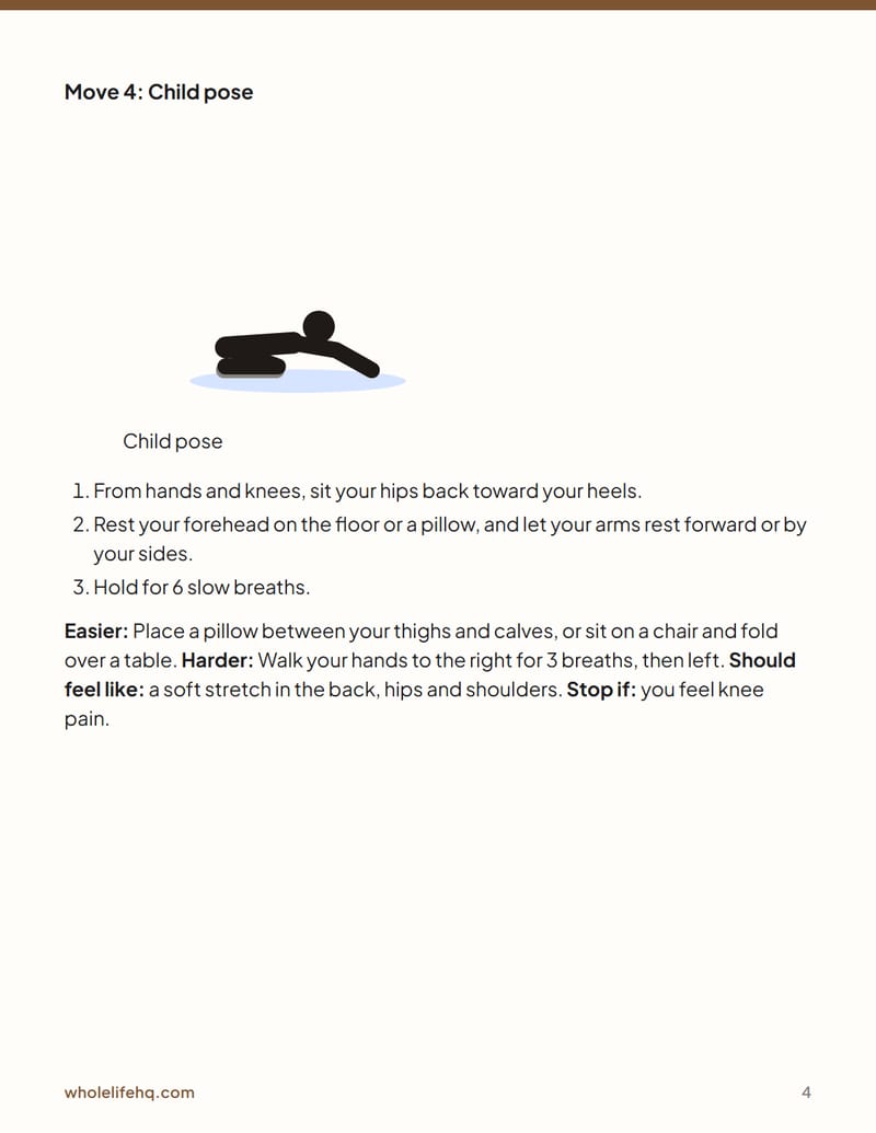 Page 4 of Stretching for Better Sleep: A 10-Minute Evening Routine