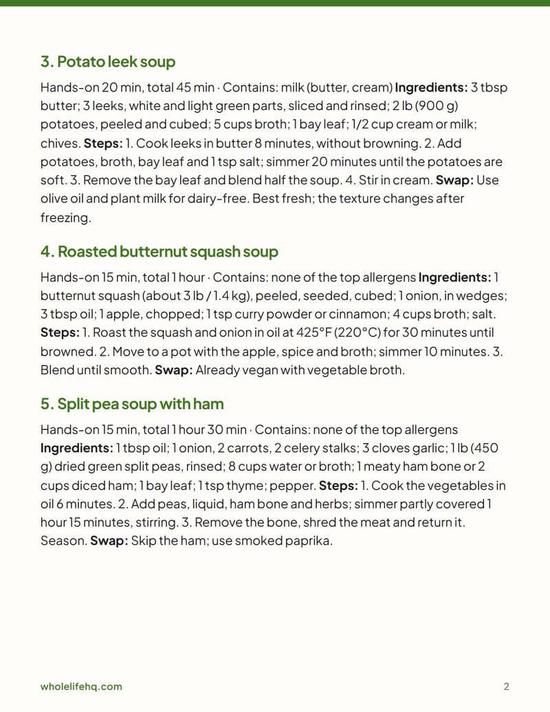 Page 2 of Sunday Soup and Bread: 12 Soups and 4 Easy Breads