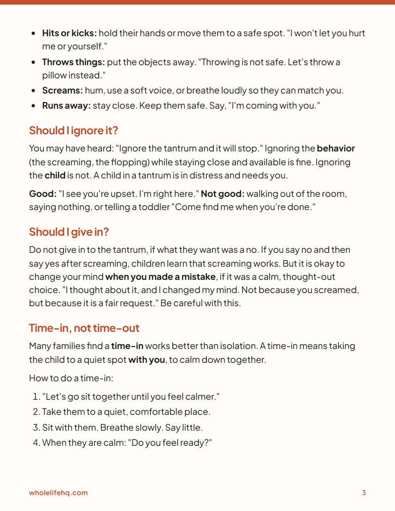 Page 3 of Tantrums and Big Feelings: A Calm Plan for Ages 2 to 6