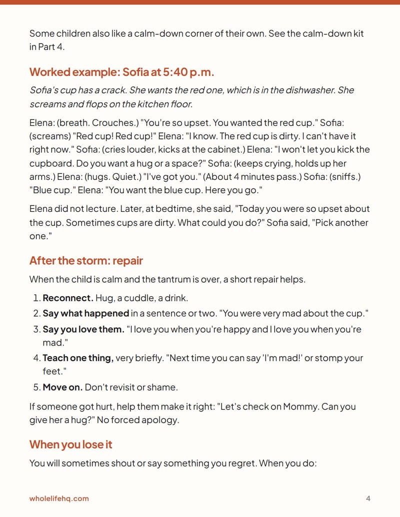 Page 4 of Tantrums and Big Feelings: A Calm Plan for Ages 2 to 6