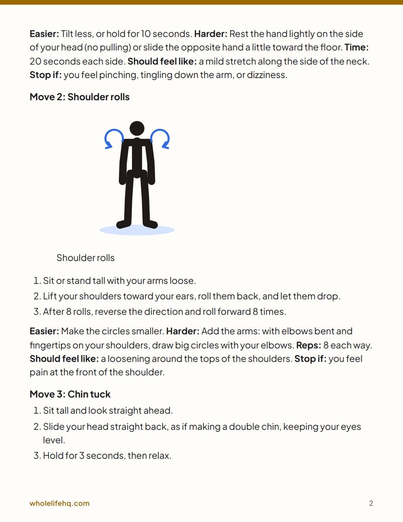 Page 2 of The Desk-Worker Reset: A 10-Minute Daily Mobility Plan