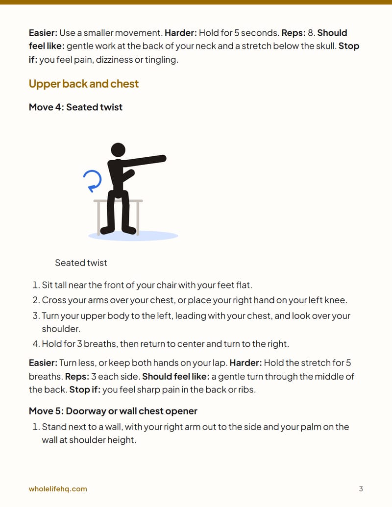 Page 3 of The Desk-Worker Reset: A 10-Minute Daily Mobility Plan