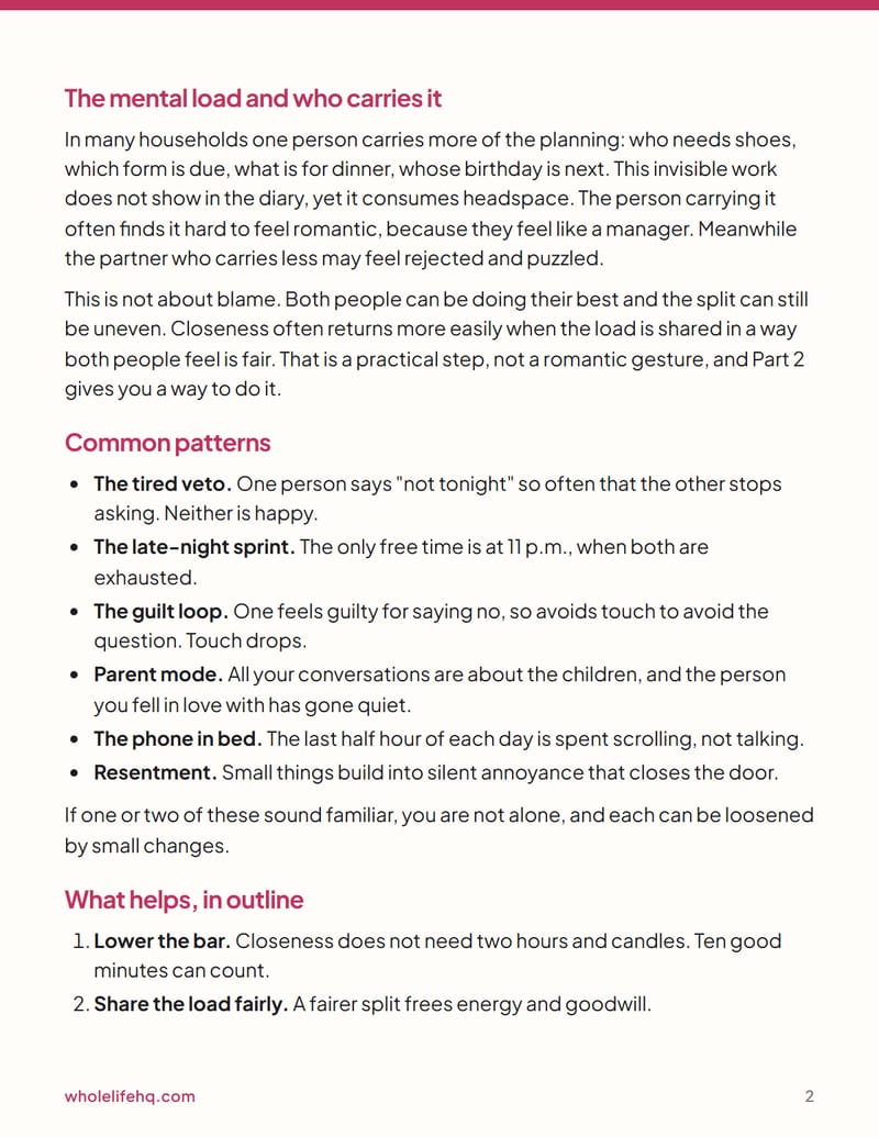 Page 2 of Tired Parents, Busy Weeks: Finding Time Without Pressure